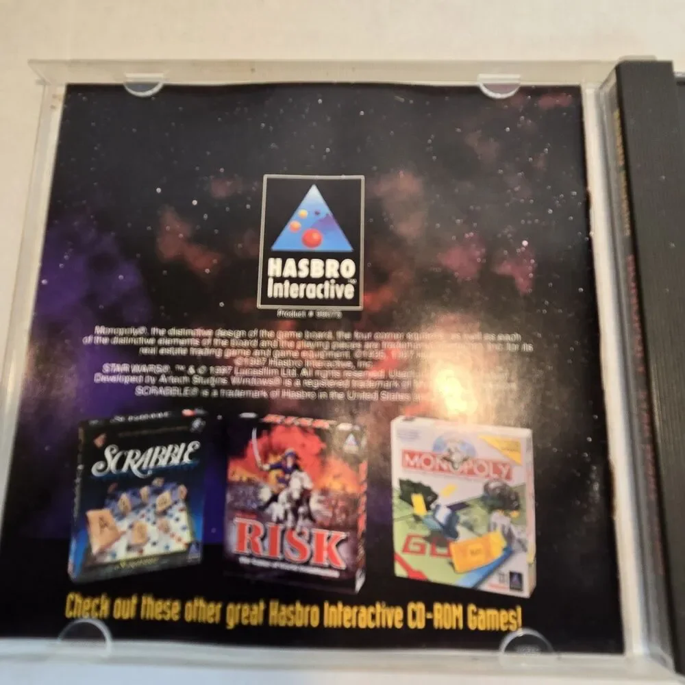 Vintage 1997 Star Wars Monopoly CD-ROM Edition PC Game - Hasbro Interactive